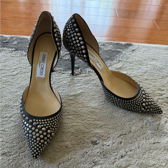 Jimmy Choo Studded Pumps Black Jimmy Choo Anouk Studded Pumps In - Main Image
